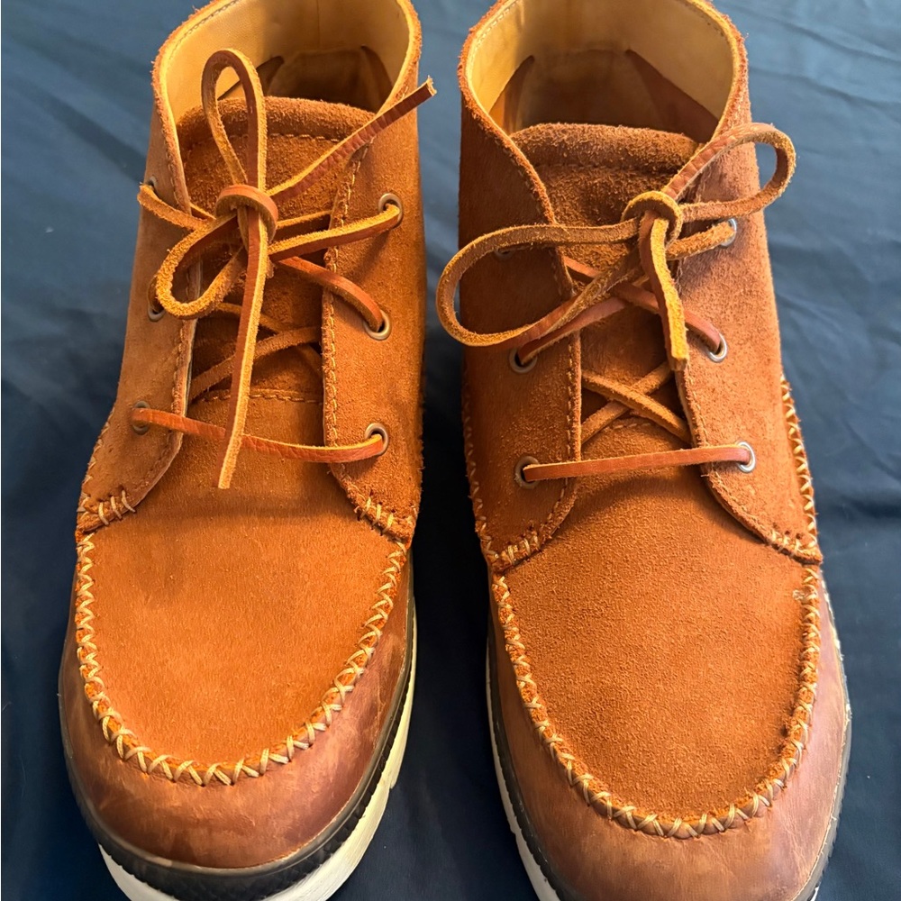 Men's Manitoban mukluks Tan Suede Lace-Up Boots